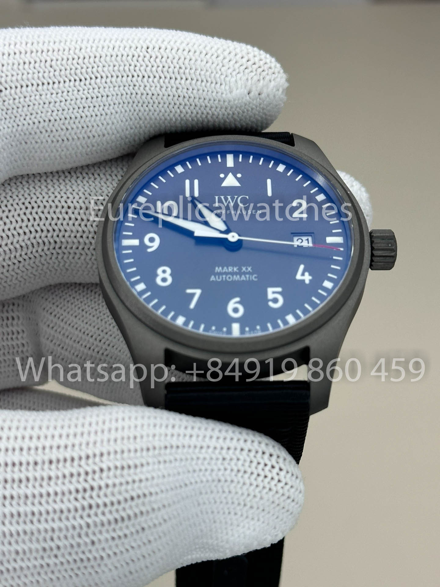 Reloj de piloto IWC Mark XX Patrouille Suisse IW328209 V7 Factory 1:1 El mejor reloj clon