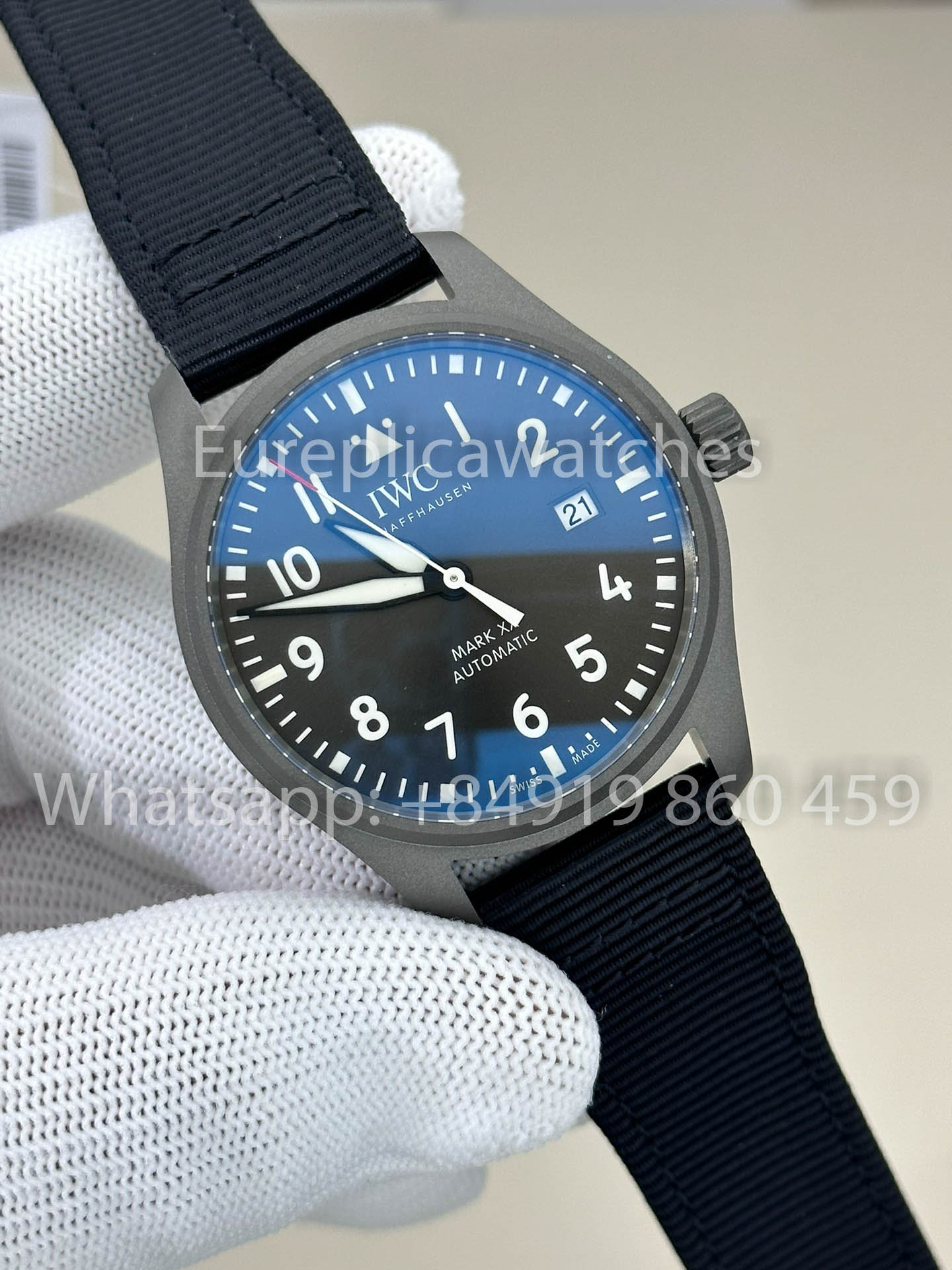 Reloj de piloto IWC Mark XX Patrouille Suisse IW328209 V7 Factory 1:1 El mejor reloj clon