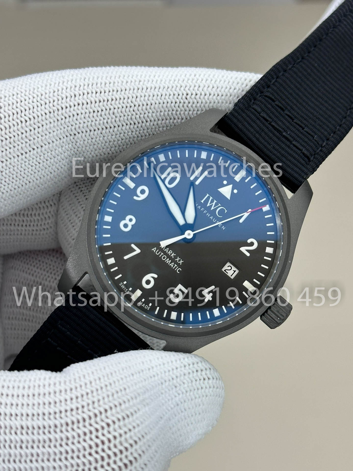 Reloj de piloto IWC Mark XX Patrouille Suisse IW328209 V7 Factory 1:1 El mejor reloj clon