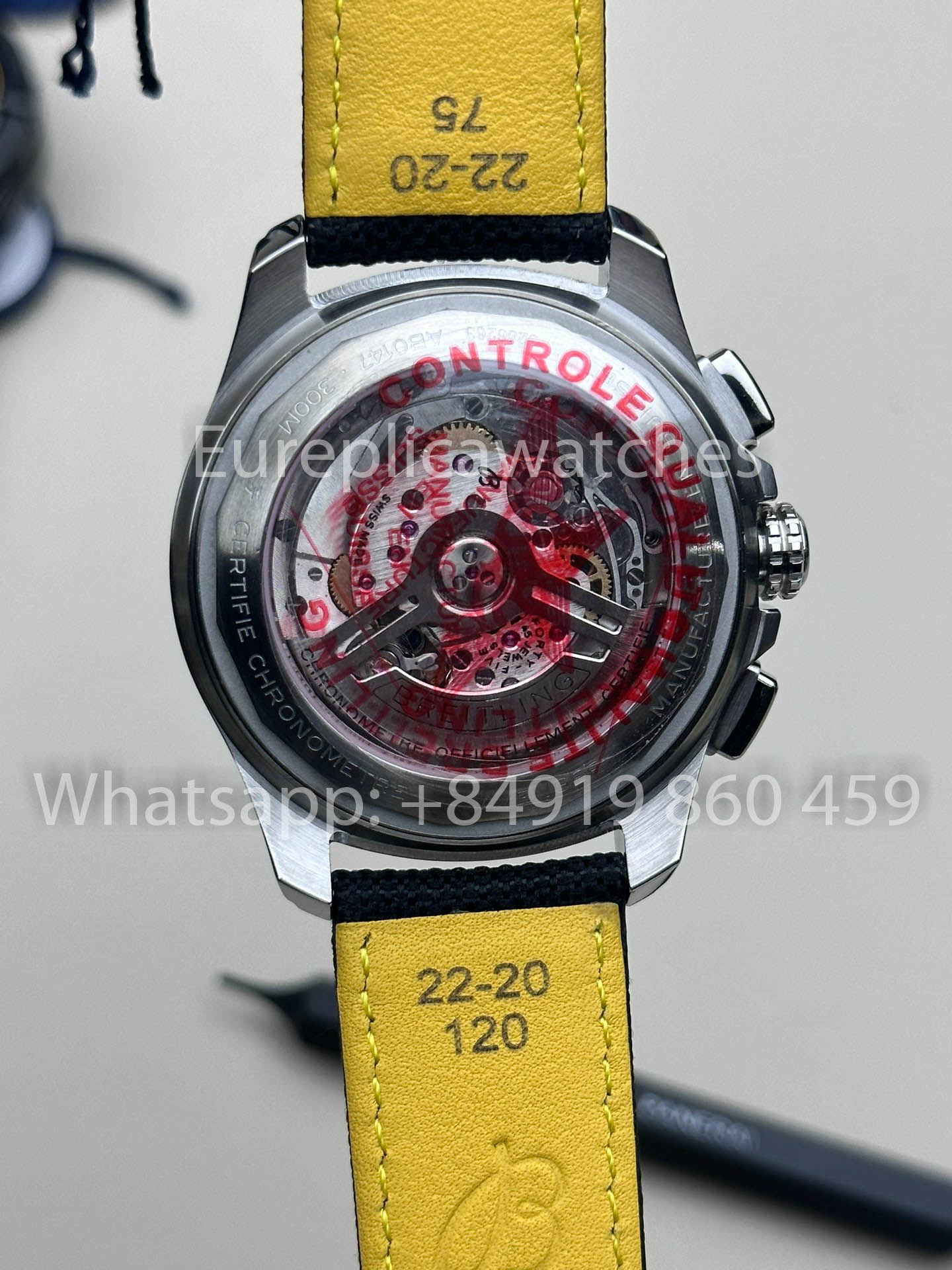 Avenger B01 Chronograph 44 Stainless steel - AB0147101B1A1 Black 1:1 Best Clone BLS Factory