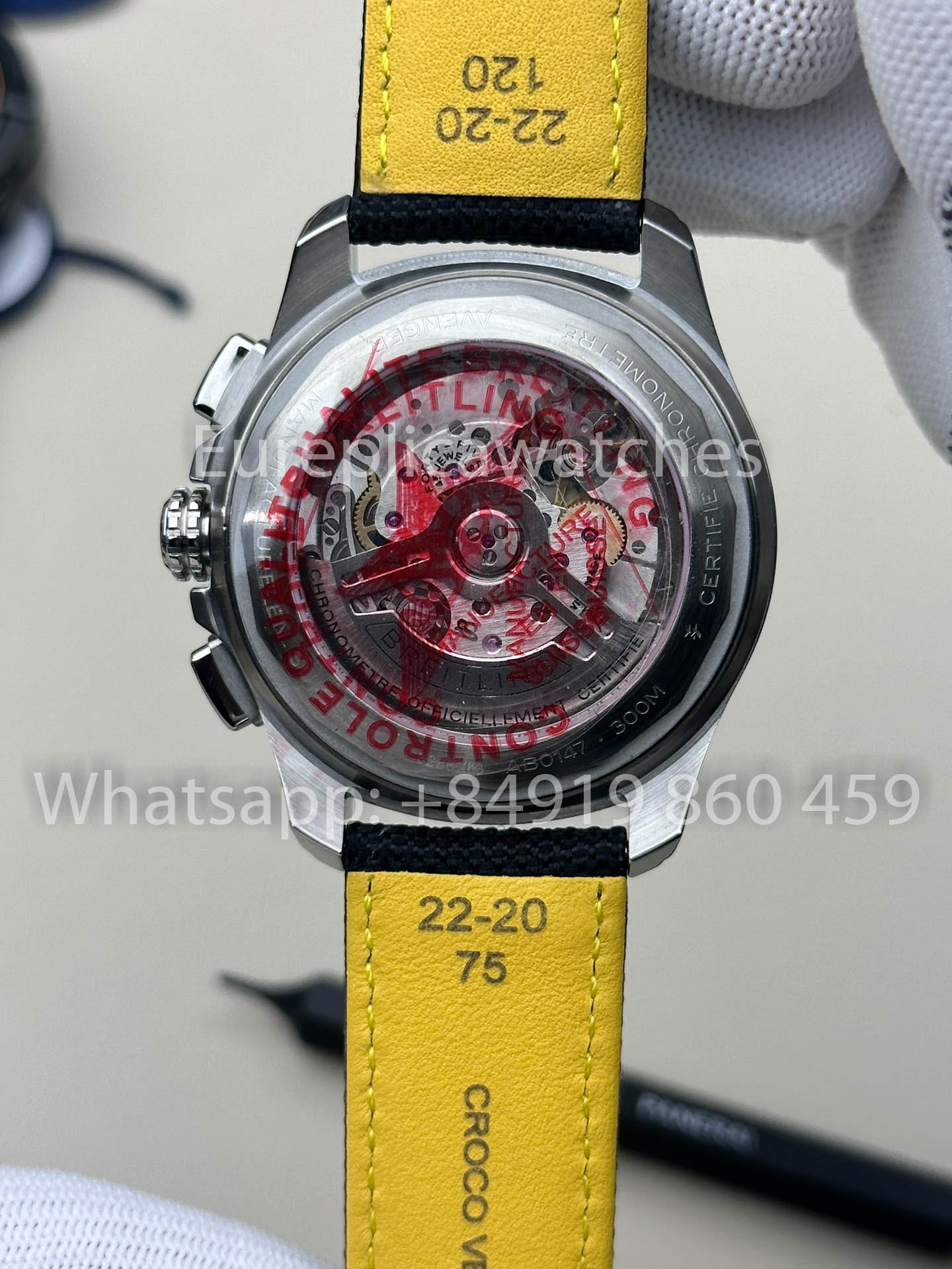 Avenger B01 Chronograph 44 Stainless steel - AB0147101B1A1 Black 1:1 Best Clone BLS Factory