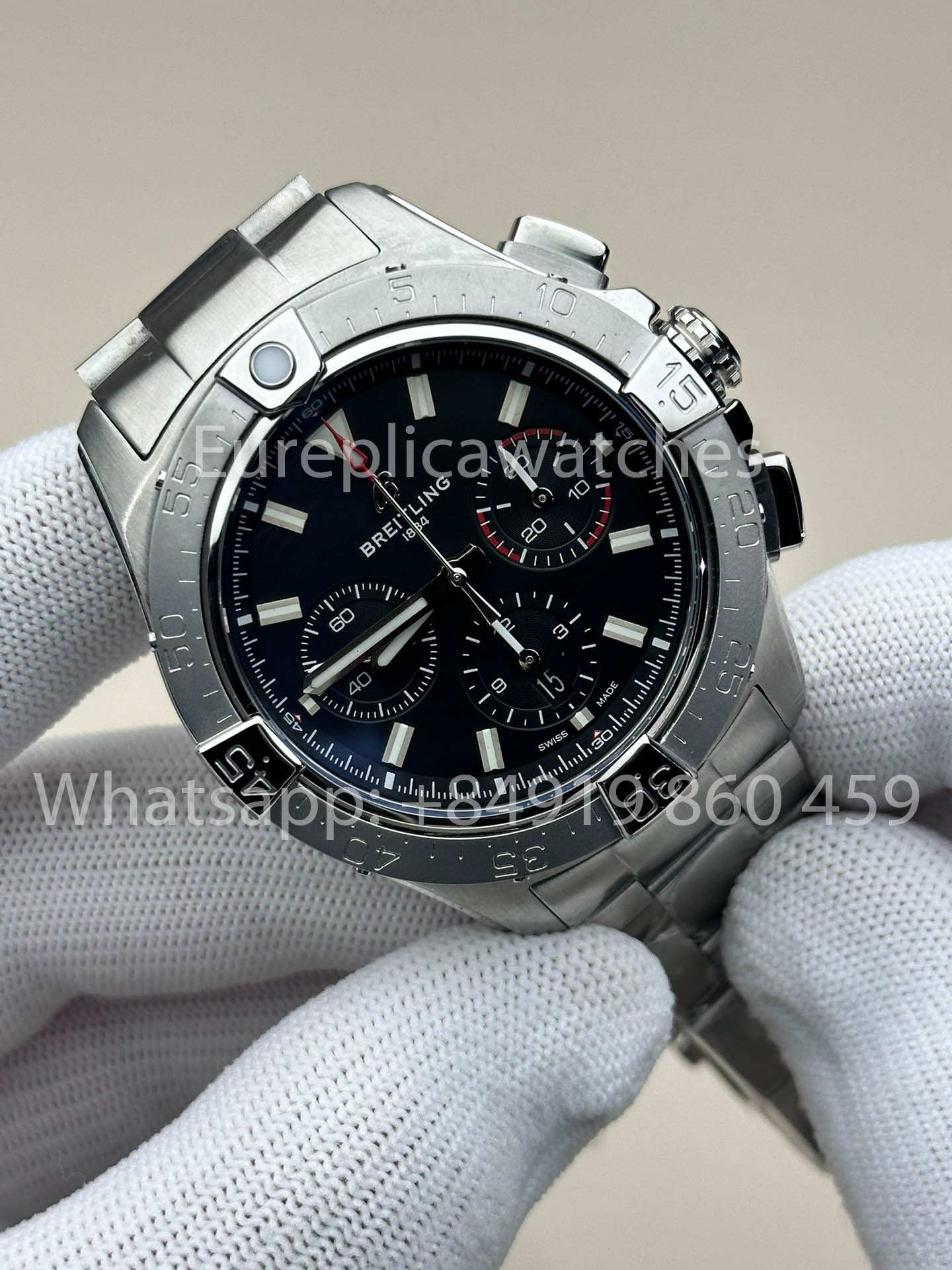 Breitling Avenger B01 Chronograph 44 Stainless steel - AB0147101B1A1 Black 1:1 Best Clone BLS Factory SS