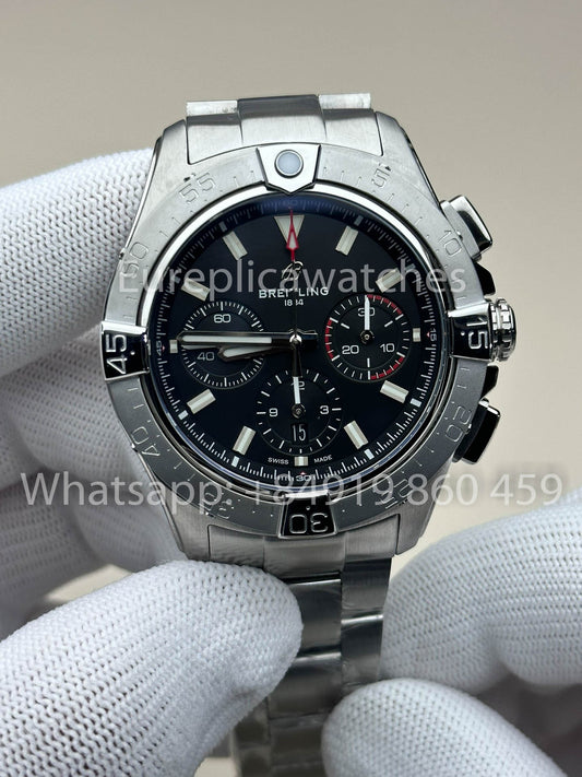 Breitling Avenger B01 Cronógrafo 44 Acero inoxidable - AB0147101B1A1 Negro 1:1 Mejor clon BLS Factory SS