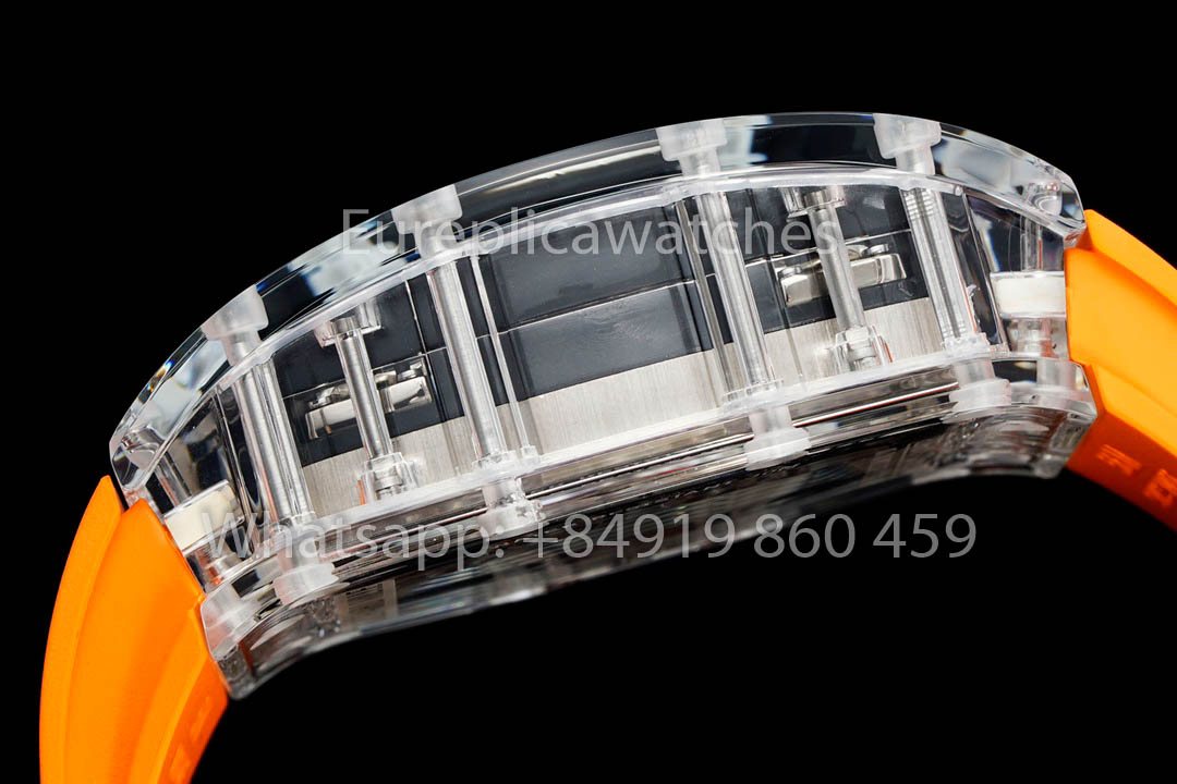 Richard Mille RM 56-02 Tourbillon 1:1 Miglior Clone RM Factory Cinturino in gomma arancione Versione più recente