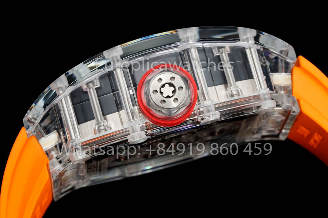 Richard Mille RM 56-02 Tourbillon 1:1 Miglior Clone RM Factory Cinturino in gomma arancione Versione più recente