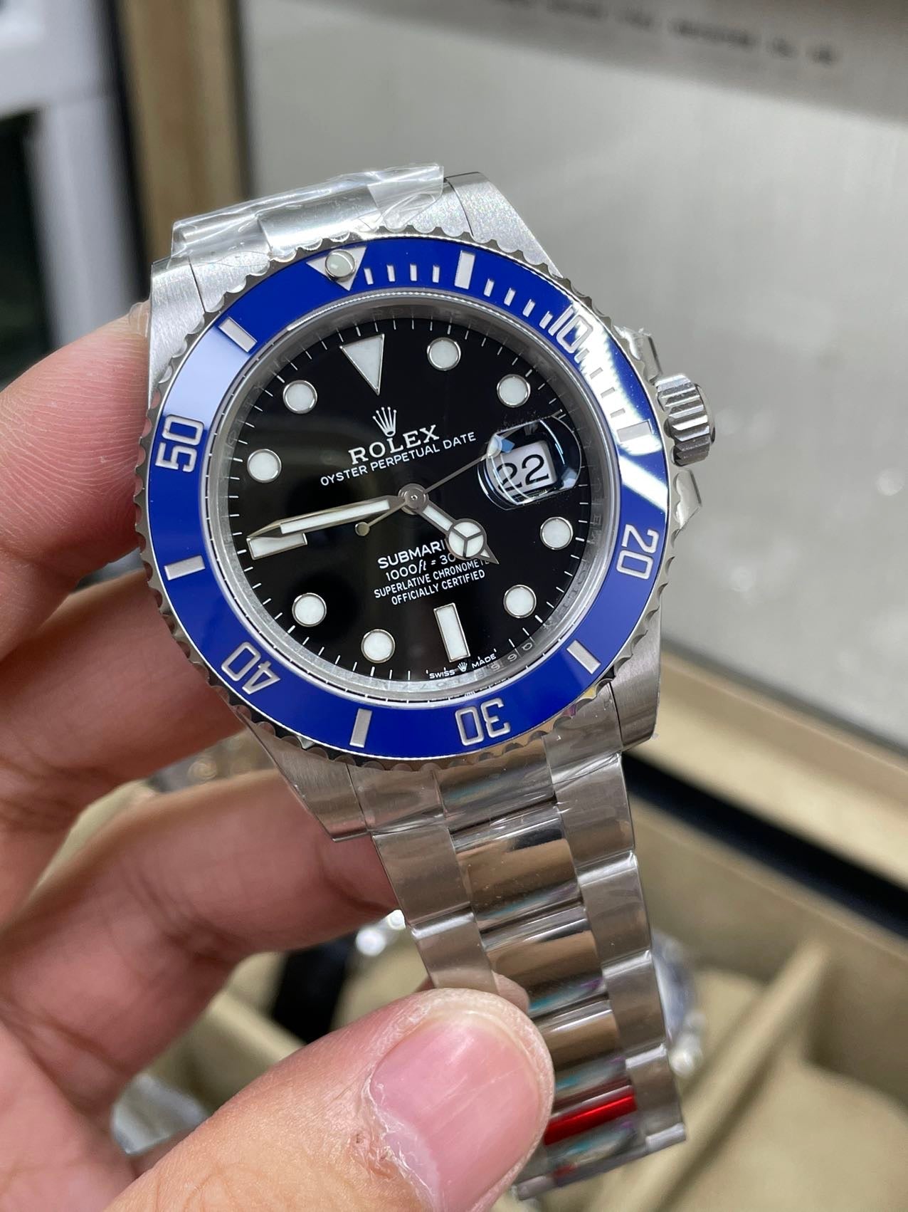 Rolex Submariner M126619LB-0003 41MM movimiento 3235 VS esfera negra de fábrica