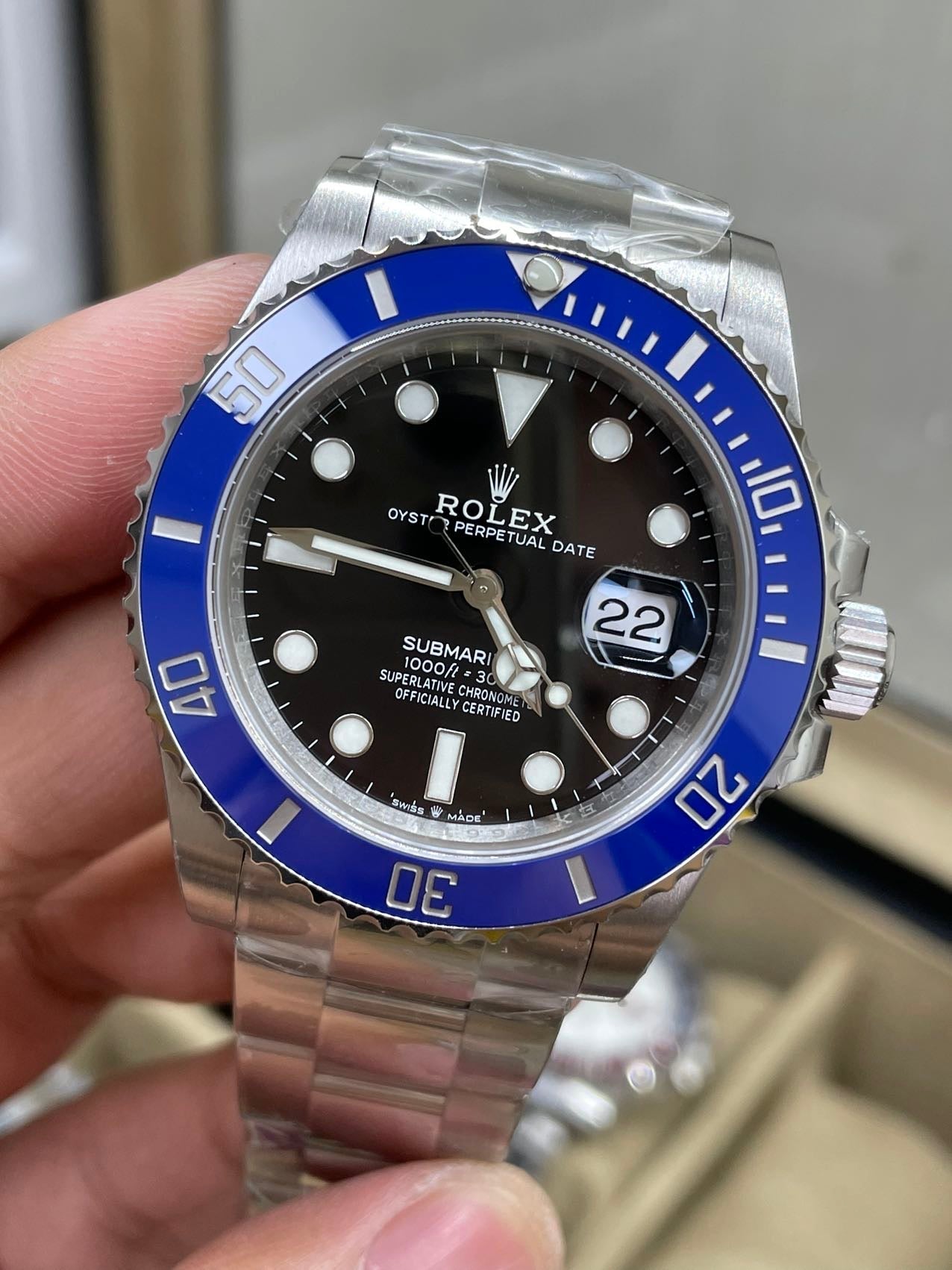 Rolex Submariner M126619LB-0003 41MM movimiento 3235 VS esfera negra de fábrica