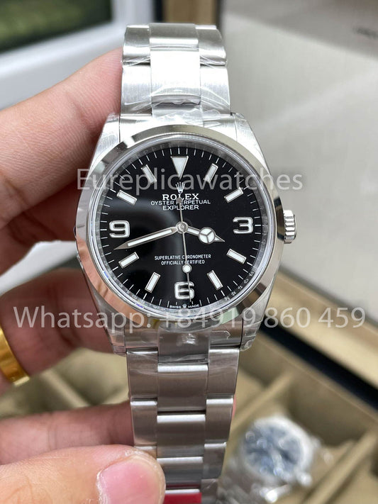 Rolex Explorer 36 mm M124270-0001 VS Factory 1:1 Mejor clon Movimiento 3230