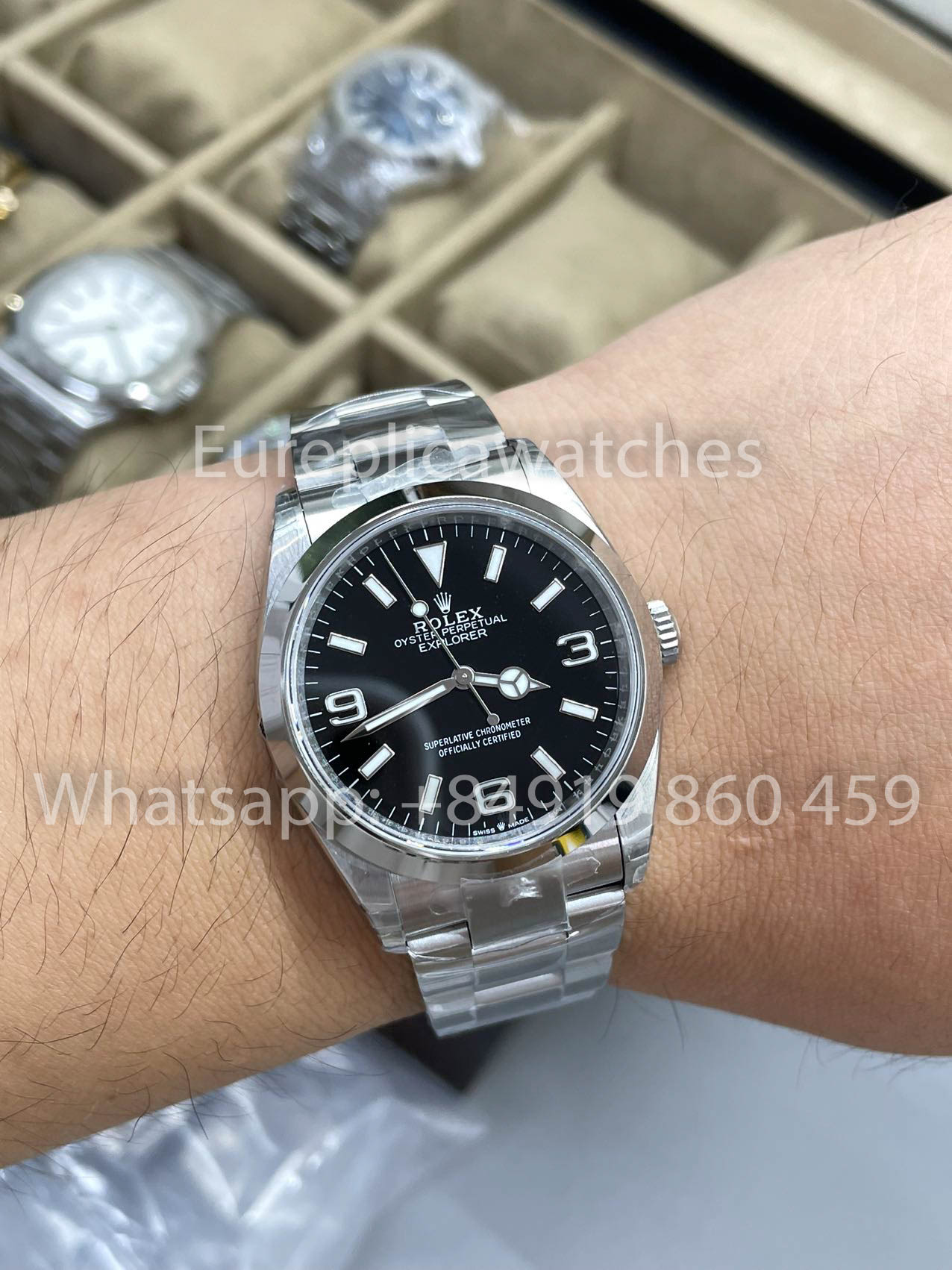 Rolex Explorer 36 mm M124270-0001 VS Factory 1:1 Mejor clon Movimiento 3230