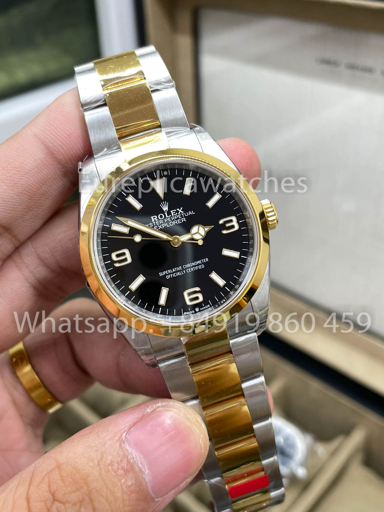 Rolex Explorer 124273-0001 Quadrante Nero Oyster 36mm 1:1 Miglior Clone VS Movimento di Fabbrica 3230