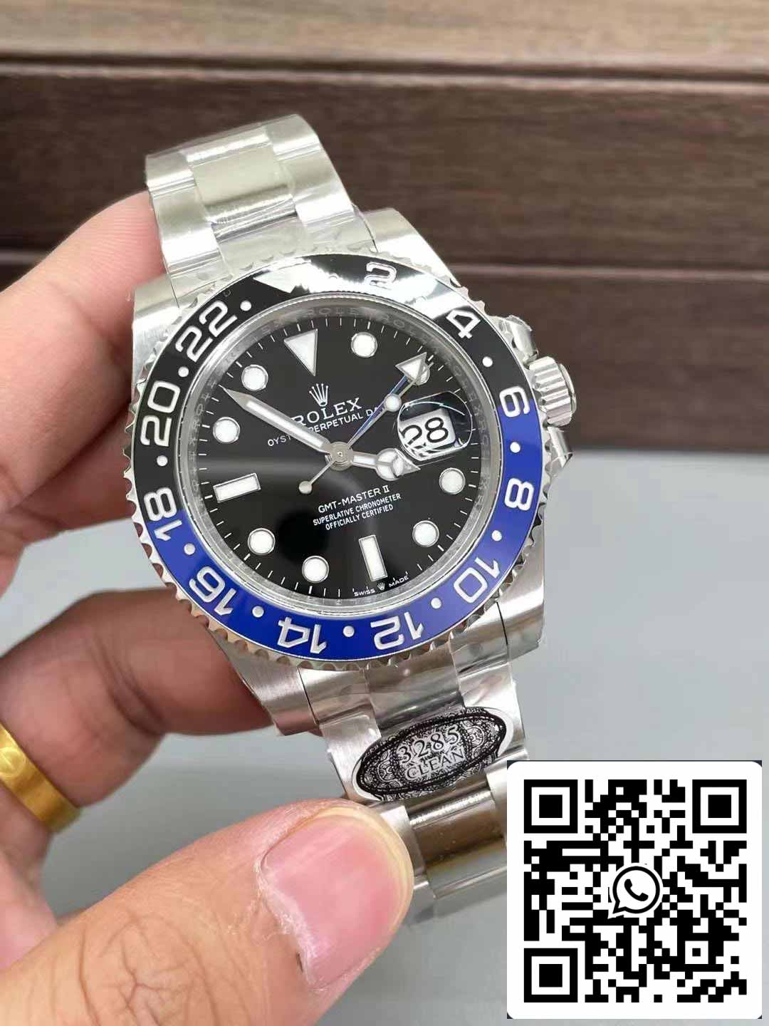 Rolex GMT Master II 116710BLNR-78200 1:1 Mejor edición Clean Factory esfera negra