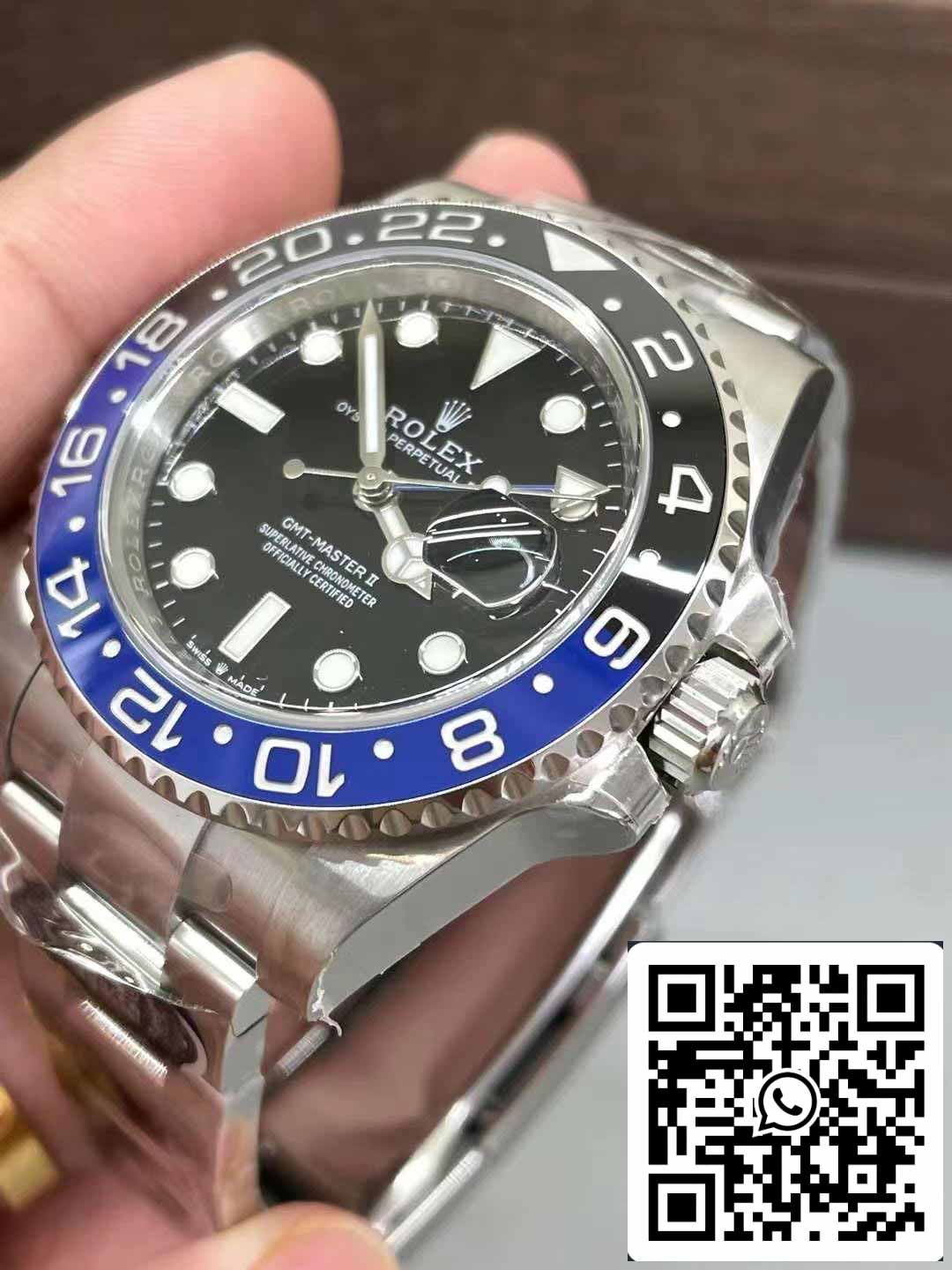 Rolex GMT Master II 116710BLNR-78200 1:1 Mejor edición Clean Factory esfera negra