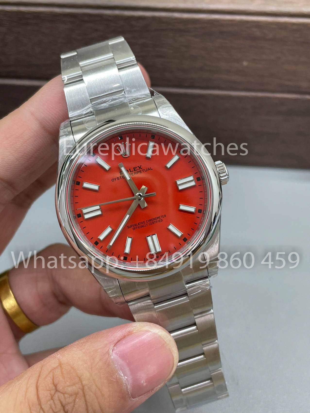 Rolex Oyster Perpetual M124300 41MM 1:1 Miglior Clone VS Quadrante Rosso di Fabbrica