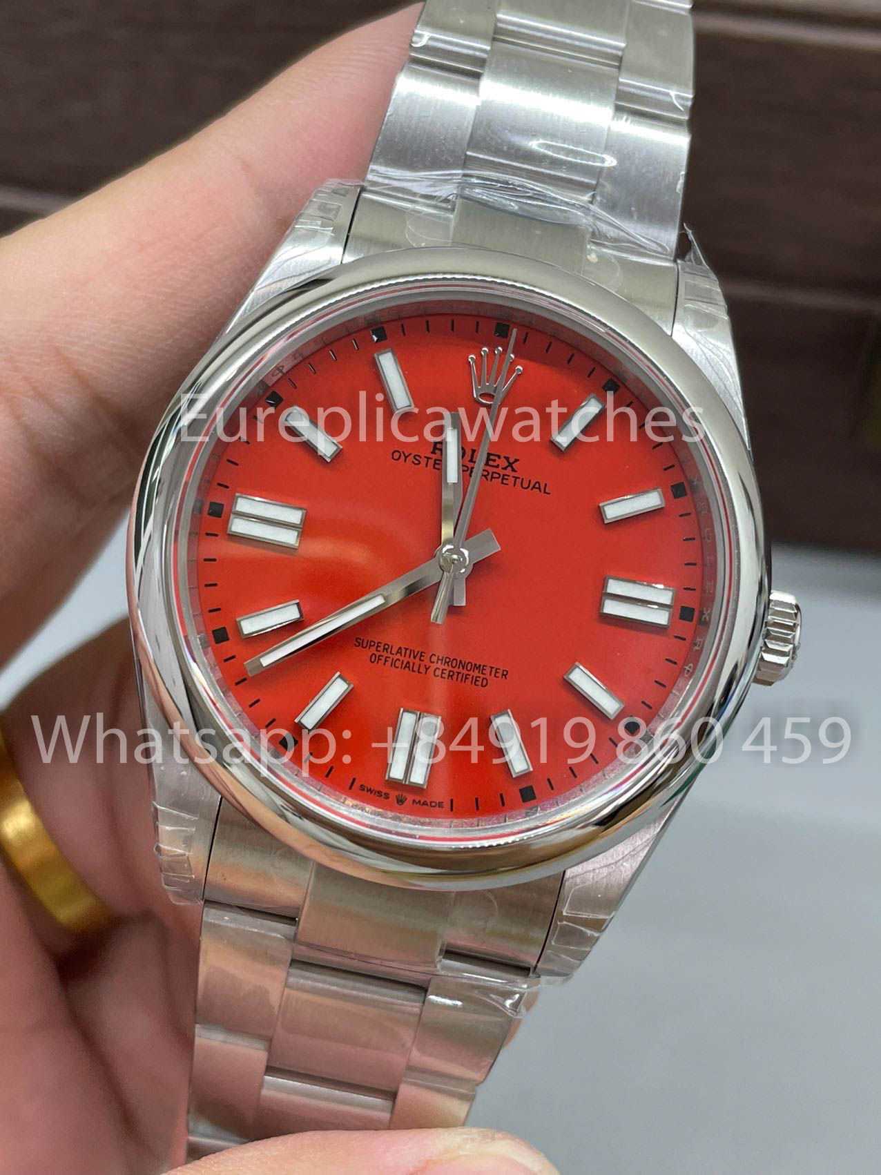 Rolex Oyster Perpetual M124300 41MM 1:1 Miglior Clone VS Quadrante Rosso di Fabbrica