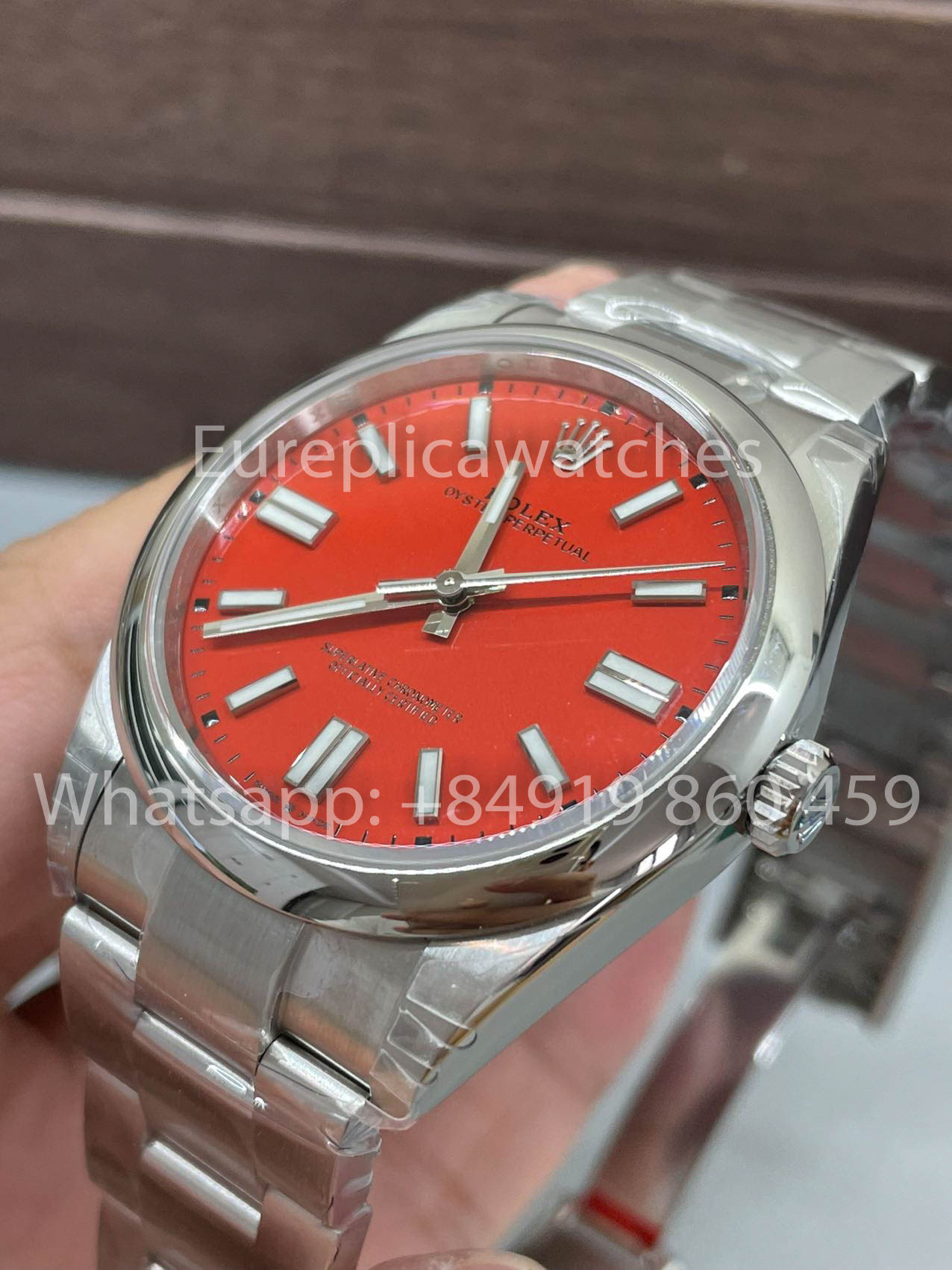 Rolex Oyster Perpetual M124300 41MM 1:1 Miglior Clone VS Quadrante Rosso di Fabbrica