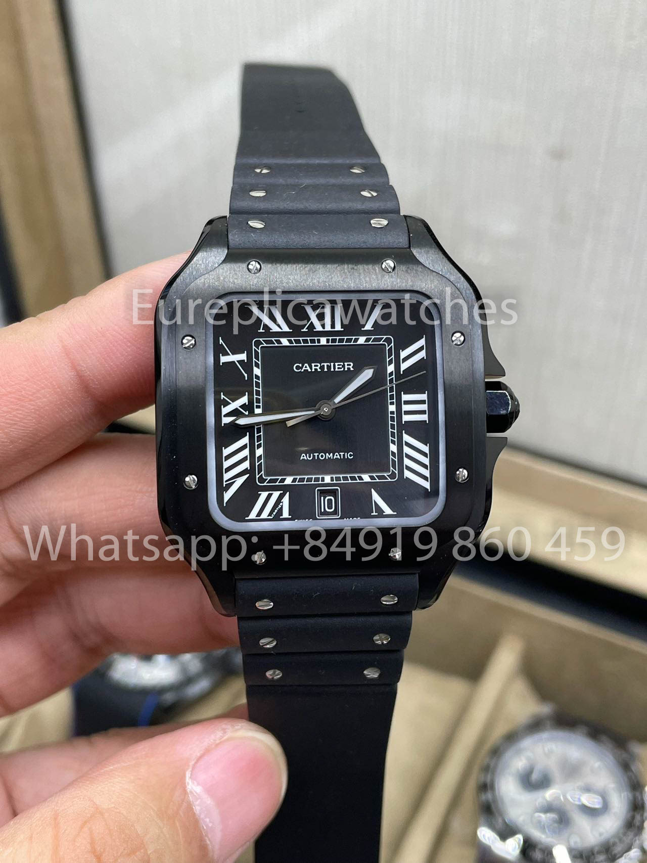 Cartier De Santos WSSA0039 Rubber Strap BV Factory 1:1 Best Edition 9019 Movement