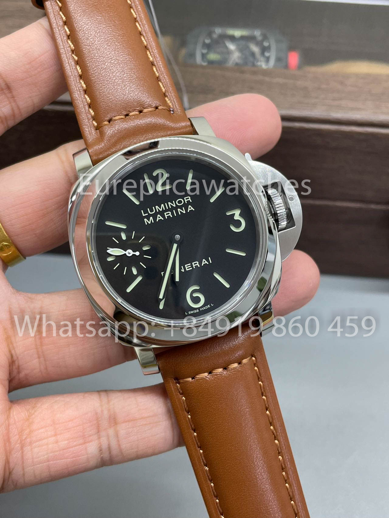 Panerai Luminor Marina PAM111 HW Factory 1:1 Best Clone Free Rubber Strap