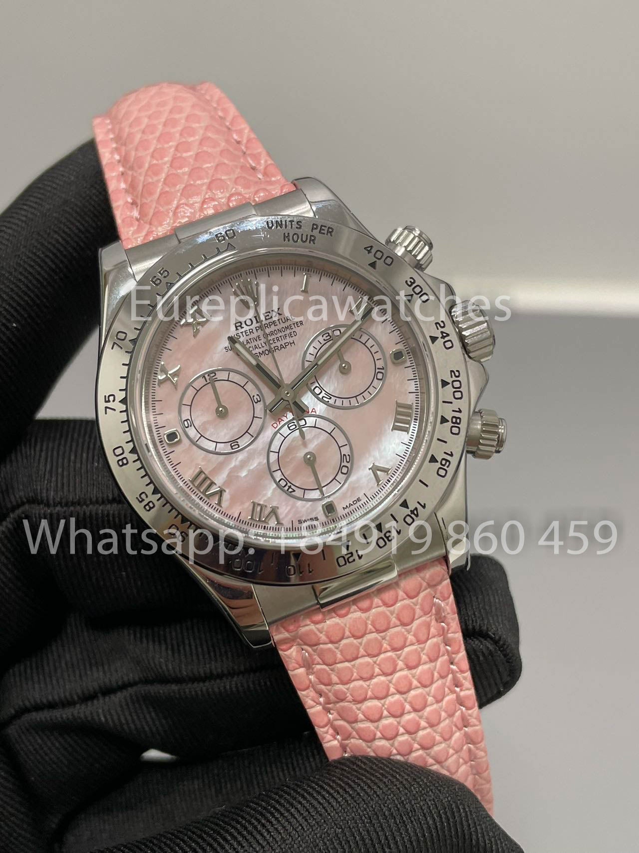 Rolex Cosmograph Daytona 116519 Custom by Wukong Factory Pink Strap