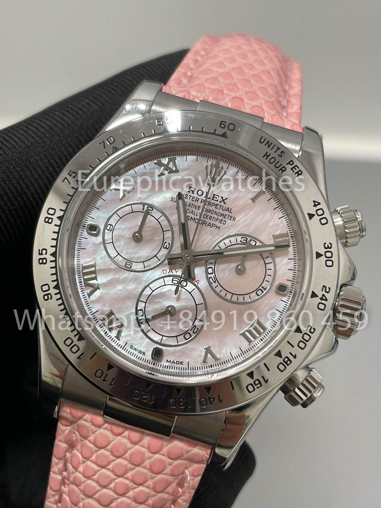 Rolex Cosmograph Daytona 116519 Custom by Wukong Factory Pink Strap