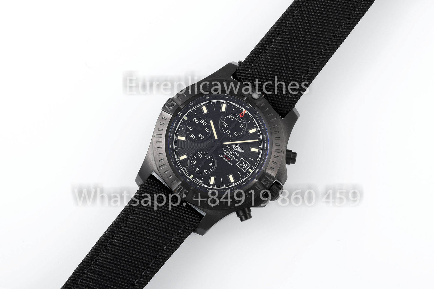 Reloj cronógrafo BREITLING Colt M1338810 para hombre, clon 1:1, correa de velcro EF Factory