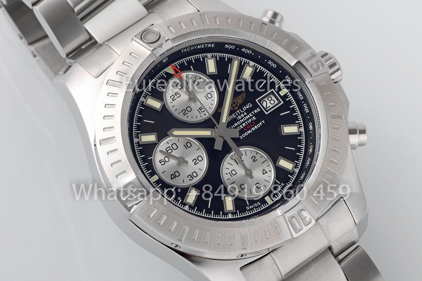 BREITLING Colt Chronograph A1338811 Orologio da uomo 1:1 Miglior clone EF Factory Quadrante nero