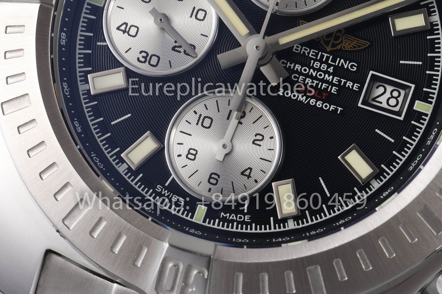 BREITLING Colt Chronograph A1338811 Orologio da uomo 1:1 Miglior clone EF Factory Quadrante nero