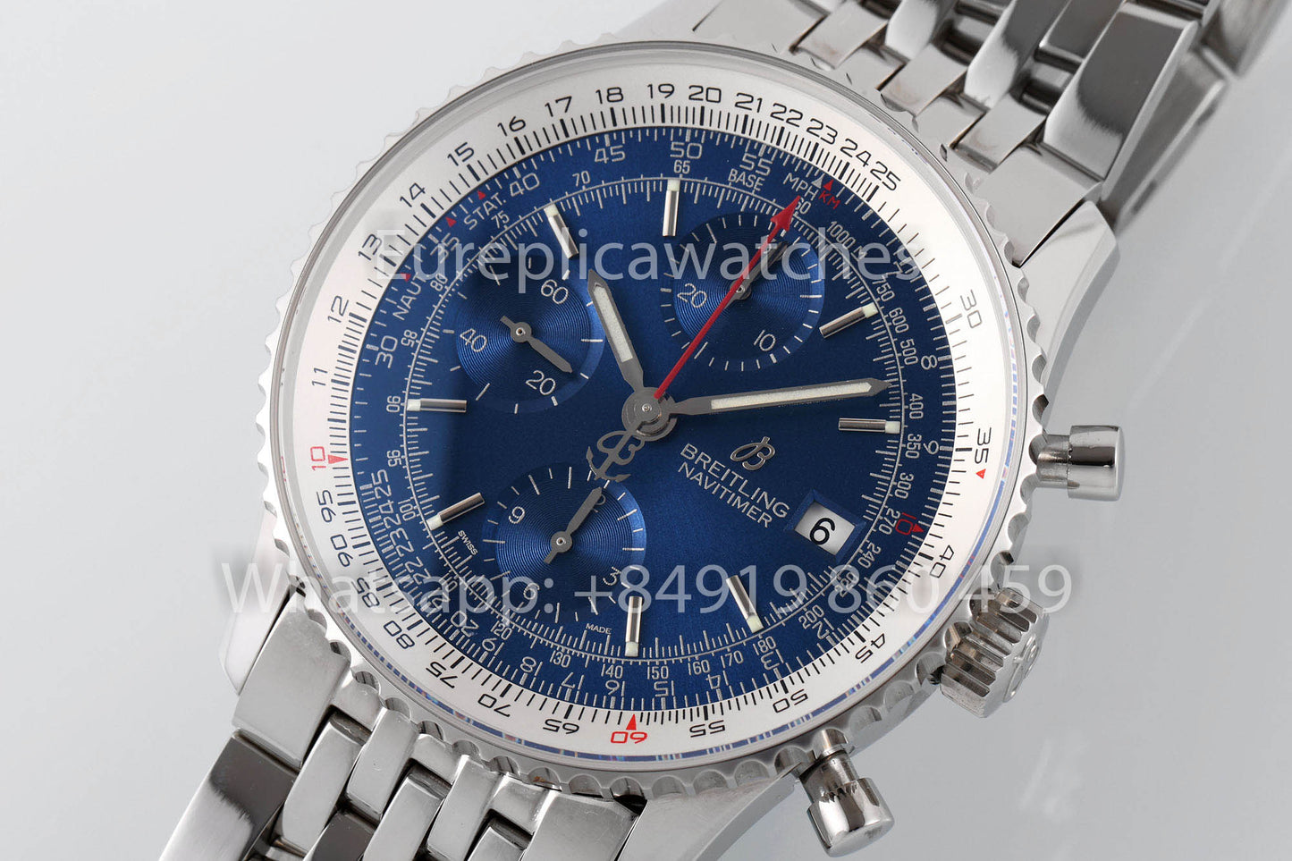 BREITLING Navitimer Chronograph A13324121B1X1 Quadrante Blu 1:1 Miglior Clone EF Factory