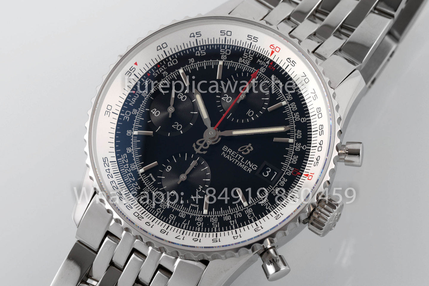 BREITLING Navitimer Chronograph 41A13324121B1A1 Quadrante Nero 1:1 Miglior Clone EF Factory