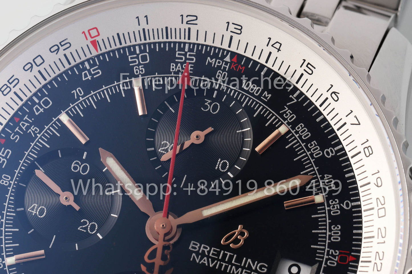 BREITLING Navitimer Chronograph 41A13324121B1A1 Quadrante Nero 1:1 Miglior Clone EF Factory RS