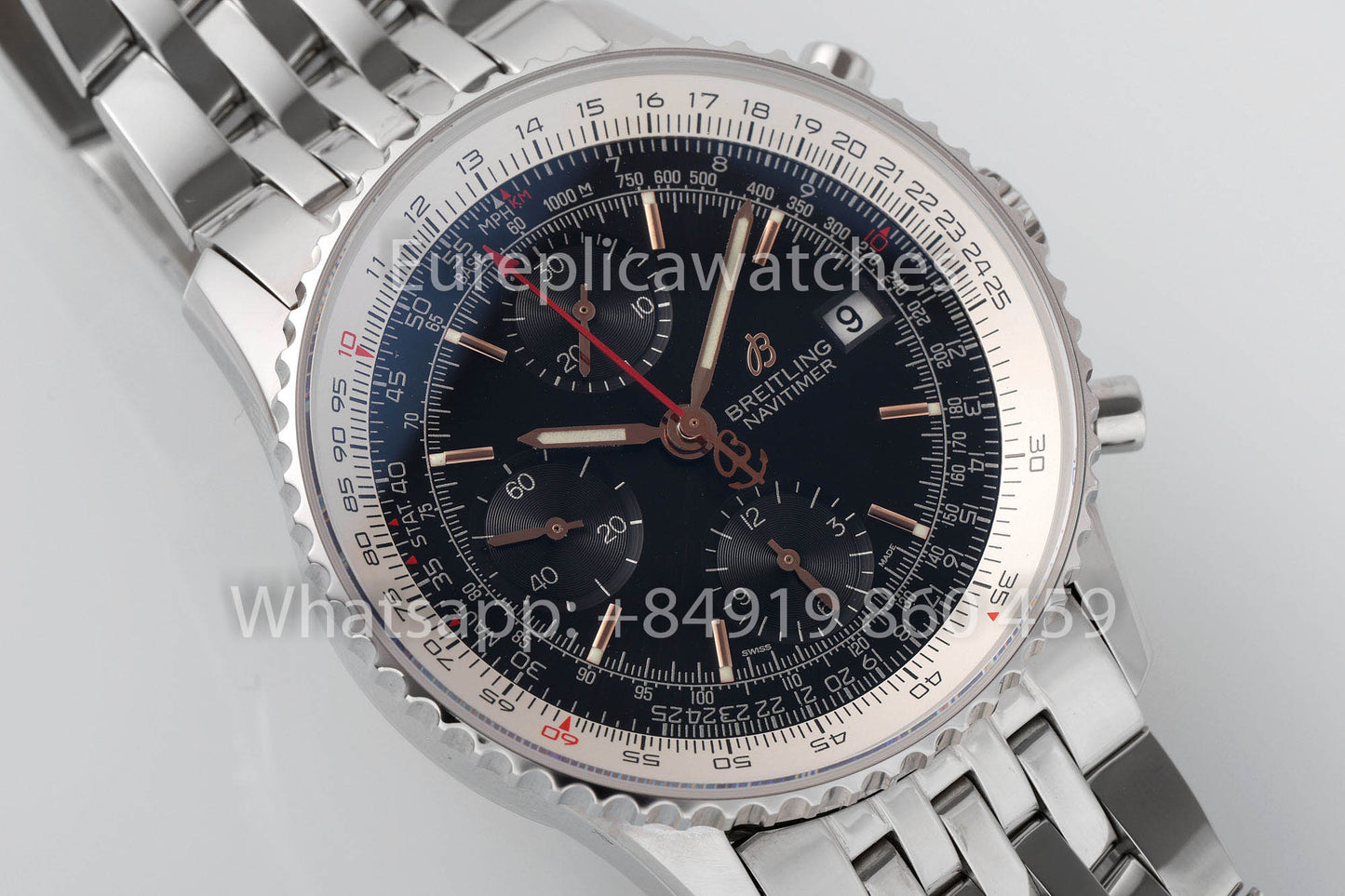 BREITLING Navitimer Chronograph 41A13324121B1A1 Quadrante Nero 1:1 Miglior Clone EF Factory RS