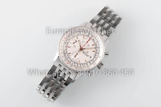 Breitling Navitimer A13324121G1A1 Esfera blanca 1:1 Mejor clon EF Factory Acero inoxidable