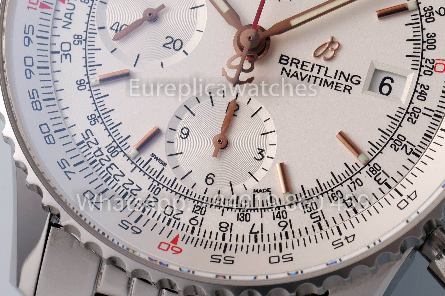 Breitling Navitimer A13324121G1A1 Quadrante Bianco 1:1 Miglior Clone EF Factory Acciaio Inossidabile