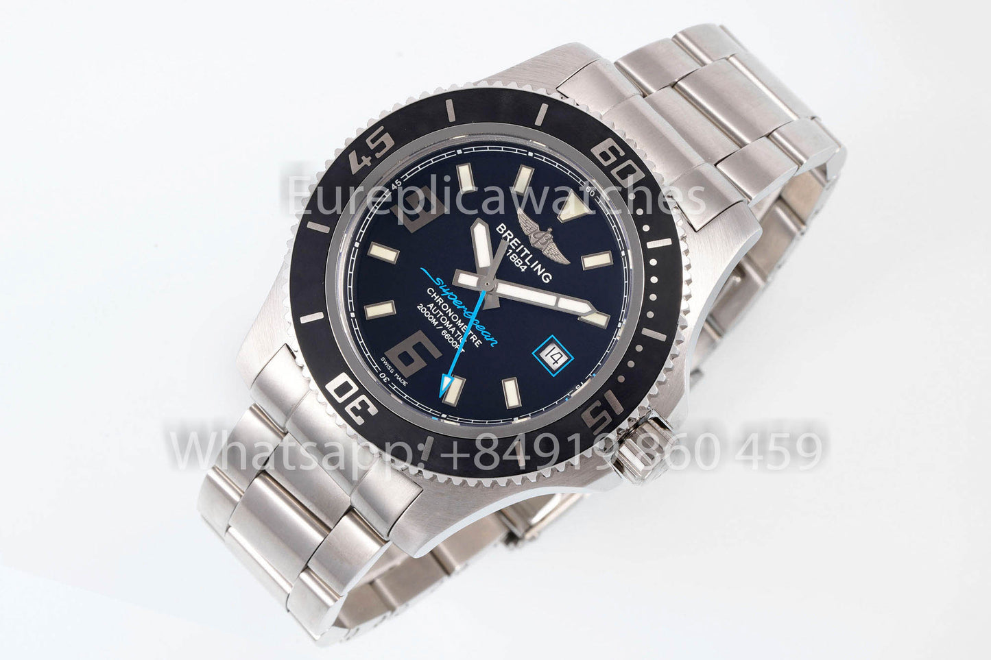 Breitling Superocean 44 A17391 1:1 Miglior Clone Acciaio Inossidabile EF Factory Mani Blu