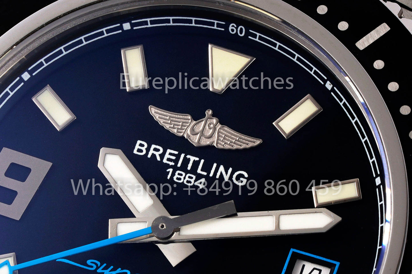 Breitling Superocean 44 A17391 1:1 Miglior Clone Acciaio Inossidabile EF Factory Mani Blu