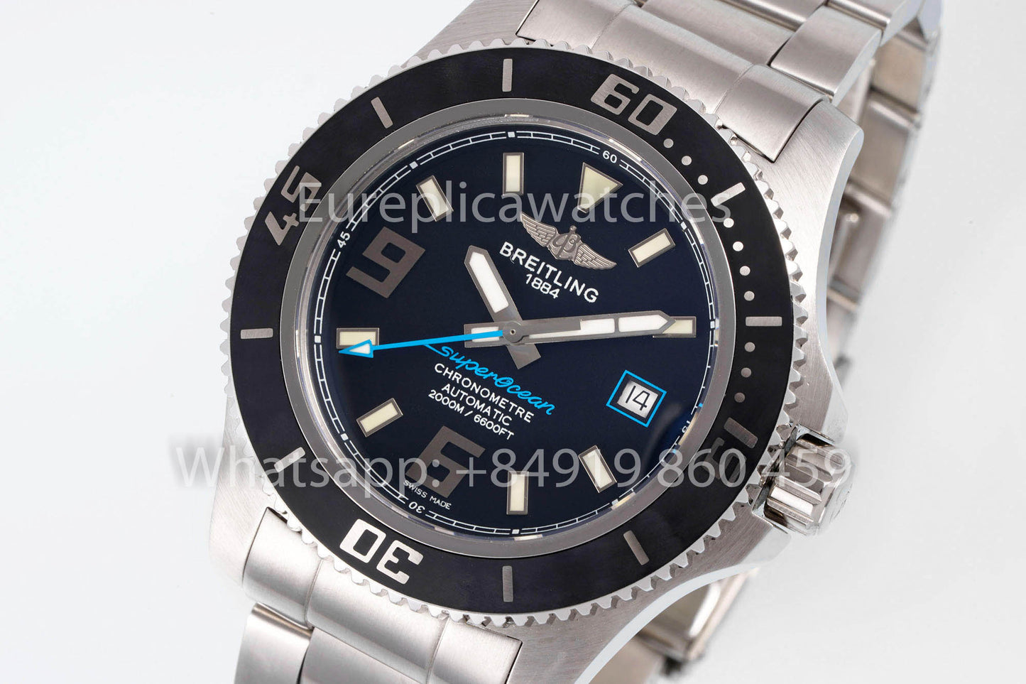 Breitling Superocean 44 A17391 1:1 Miglior Clone Acciaio Inossidabile EF Factory Mani Blu