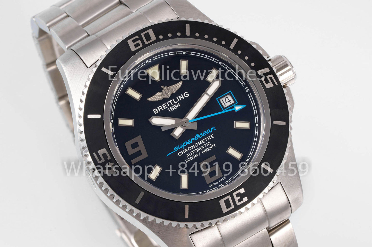 Breitling Superocean 44 A17391 1:1 Miglior Clone Acciaio Inossidabile EF Factory Mani Blu