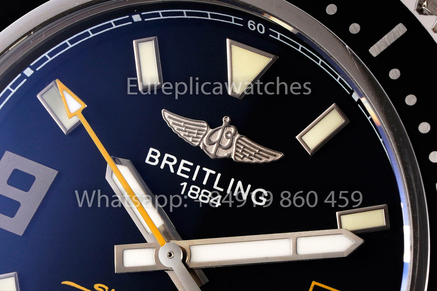 Breitling Superocean 44 A17391  1:1 Best Clone Stainless Steel EF Factory Yellow Hands