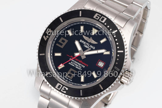 Breitling Superocean 44 A17391  1:1 Best Clone Stainless Steel EF Factory Red Hands