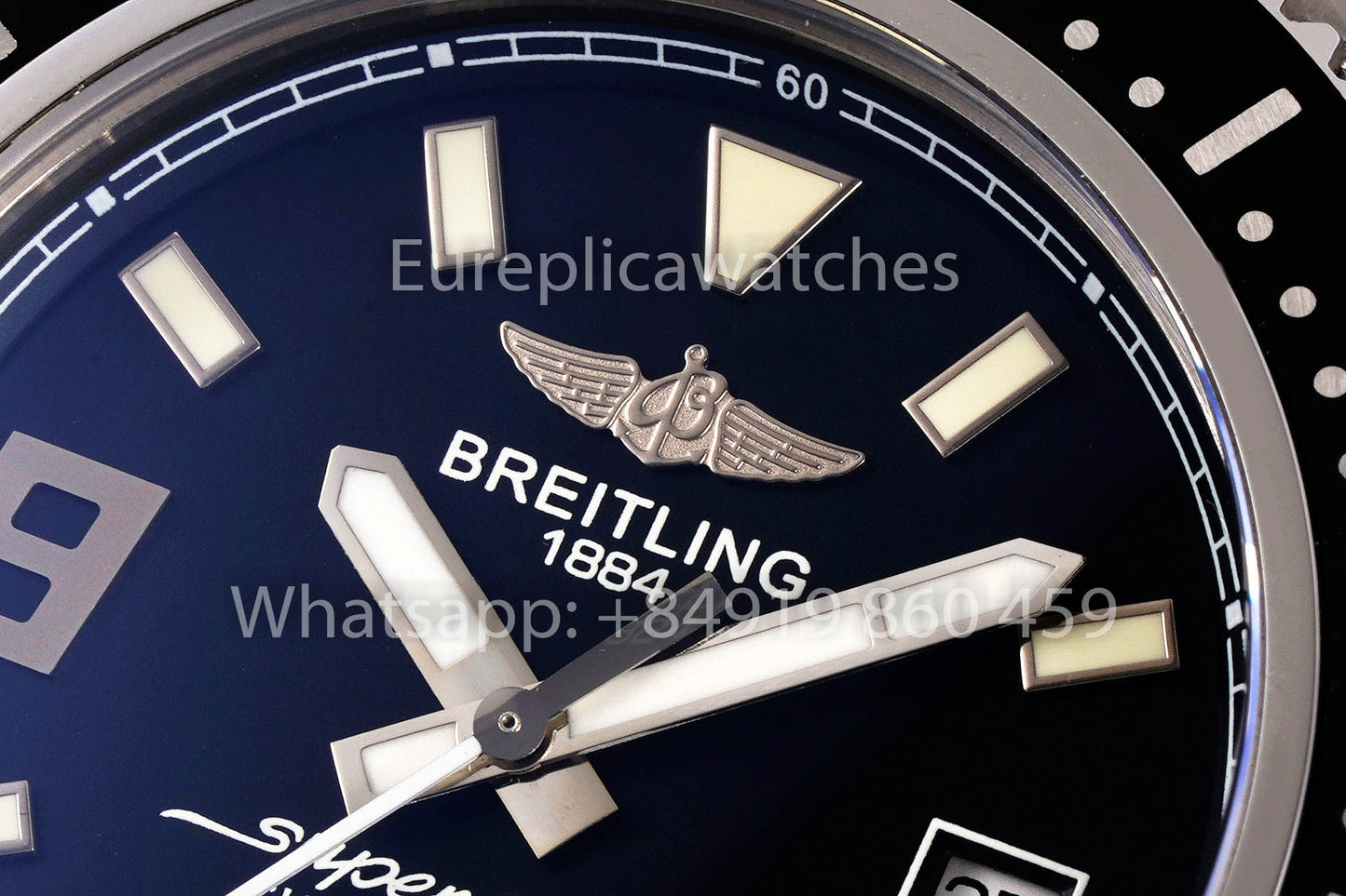 Breitling Superocean 44 A17391 1:1 Mejor clon de acero inoxidable EF Factory con agujas blancas