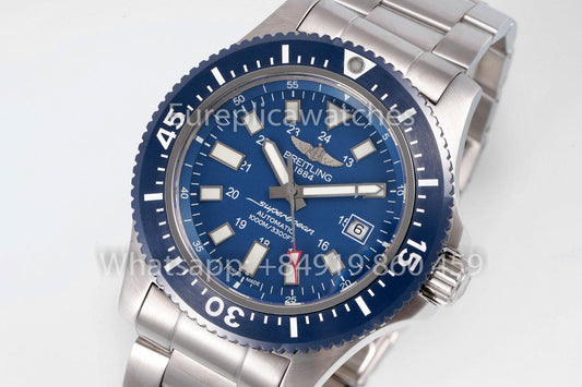 Breitling Superocean Y17393 Acero inoxidable Esfera azul 1:1 Mejor clon EF Factory