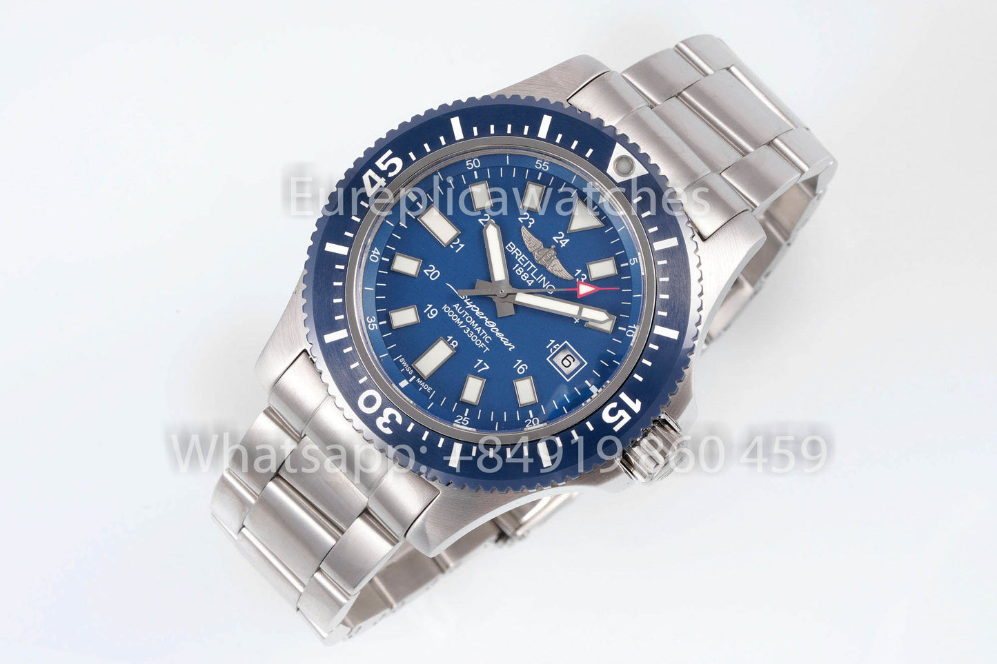 Breitling Superocean Y17393 Stainless steel Blue Dial 1:1 Best Clone EF Factory