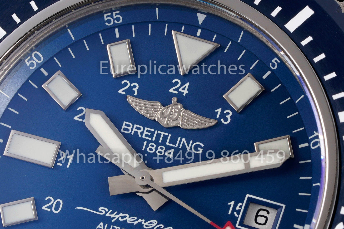 Breitling Superocean Y17393 Stainless steel Blue Dial 1:1 Best Clone EF Factory