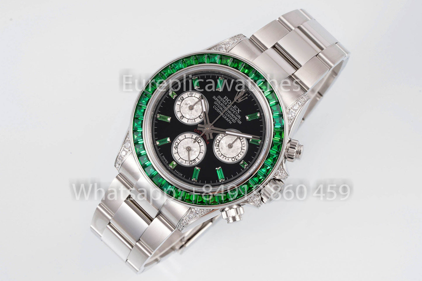 Rolex Daytona Rainbow Green Bezel 40mm 1:1 Miglior Clone EF Factory SS