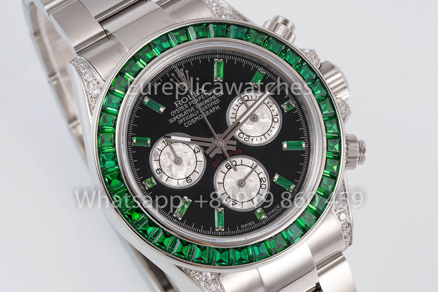 Rolex Daytona Rainbow Green Bezel 40mm 1:1 Miglior Clone EF Factory SS