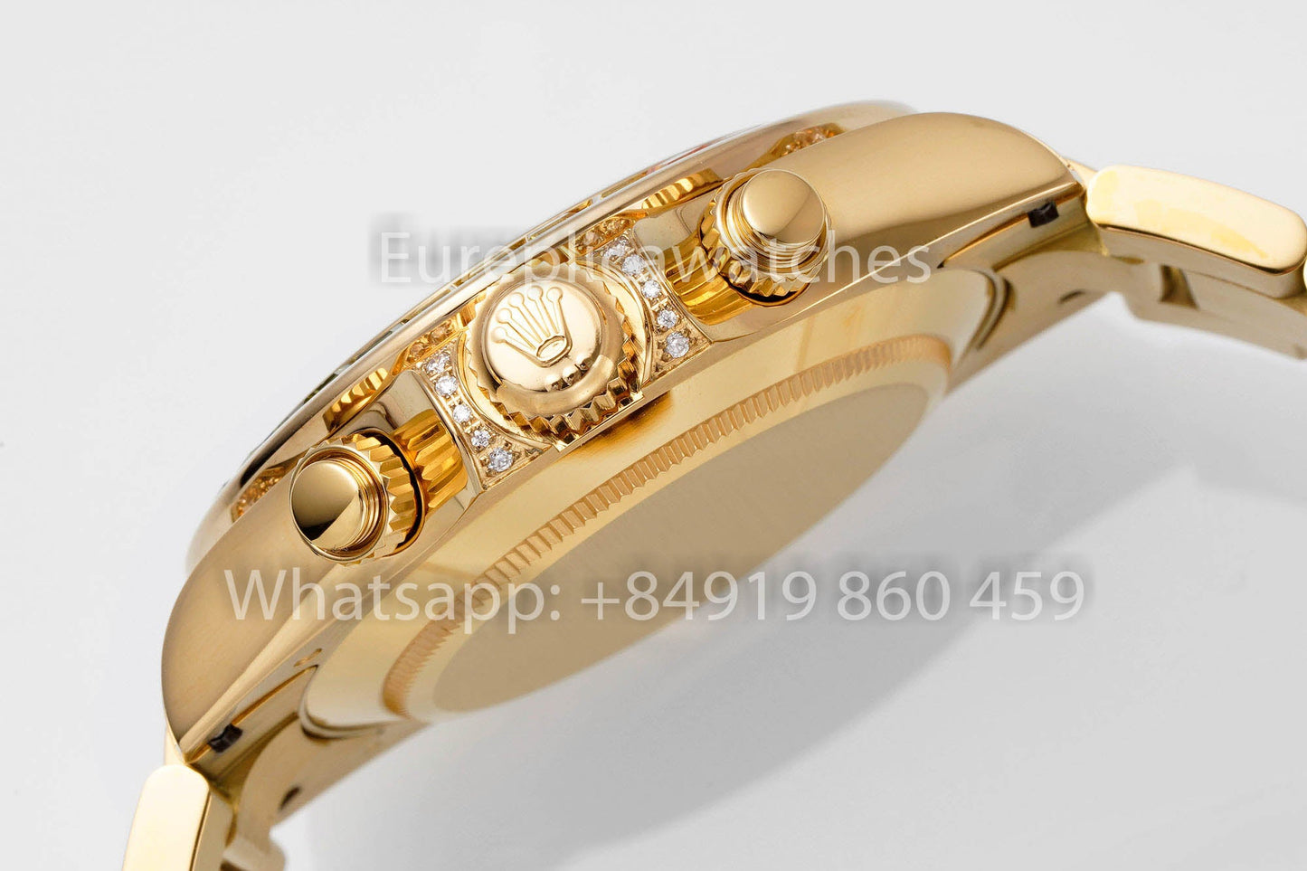 Rolex Daytona Rainbow Diamond Dial Oro amarillo 40 mm 1:1 Mejor clon EF Factory SS