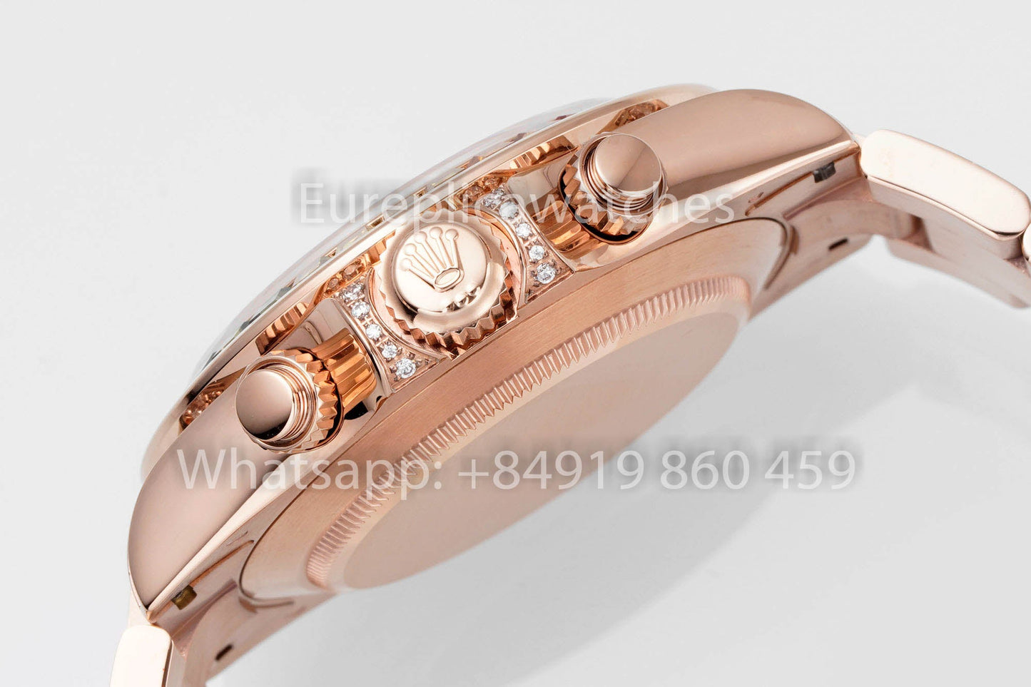 Rolex Daytona Rainbow Baguettes Rose Gold Black Dial 40mm 116595RBOW  1:1 Best Clone SSEF Factory (Copy)