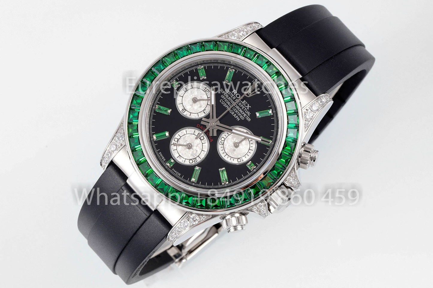 Rolex Daytona Rainbow Green Bezel 40mm 1:1 Best Clone EF Factory