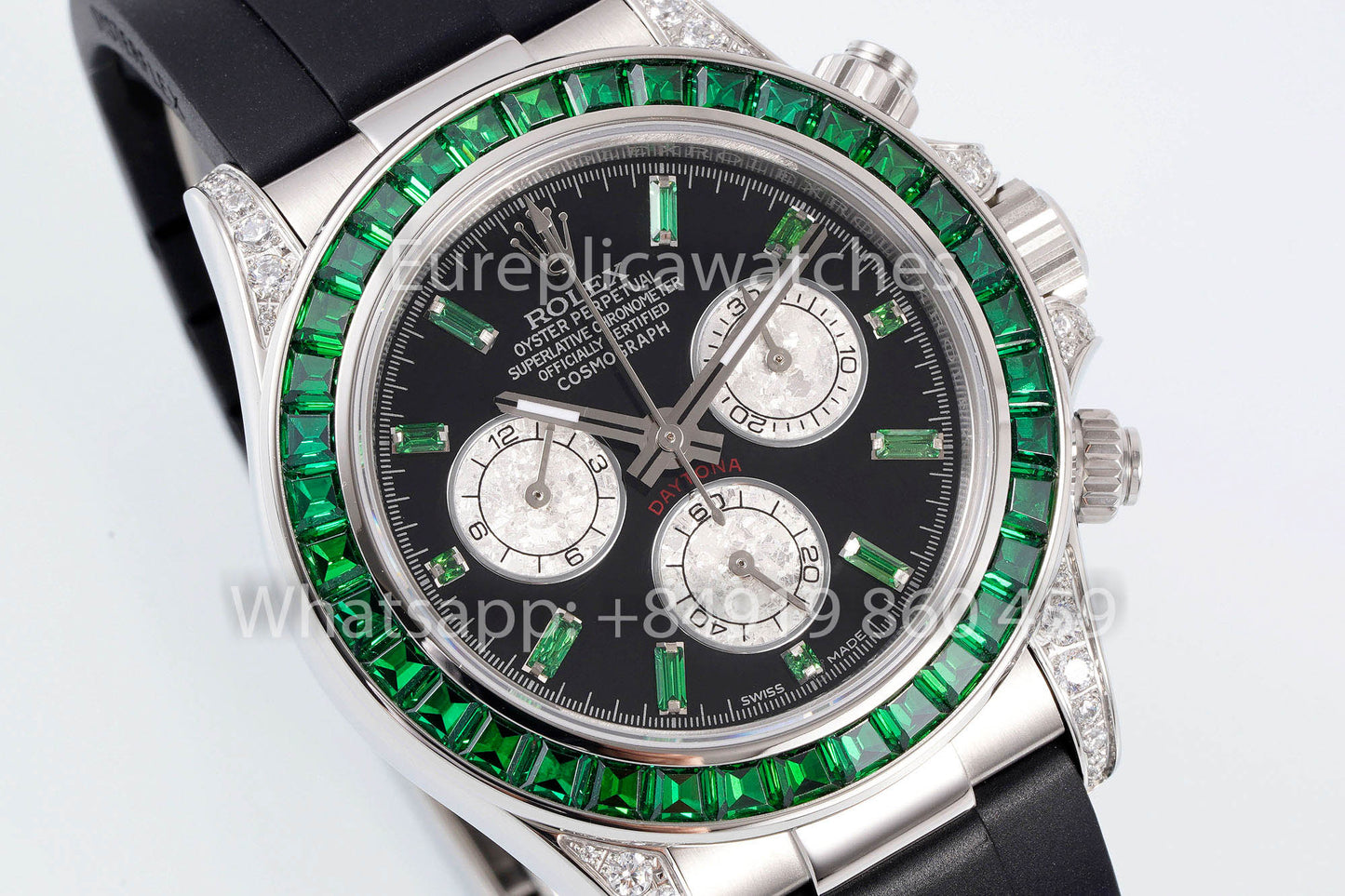 Rolex Daytona Rainbow Green Bezel 40mm 1:1 Best Clone EF Factory