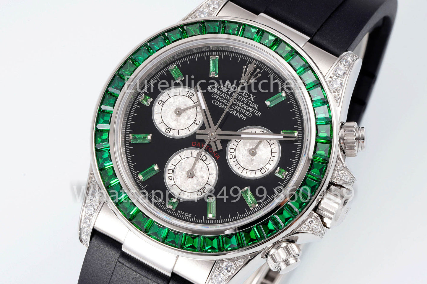 Rolex Daytona Rainbow Green Bezel 40mm 1:1 Best Clone EF Factory