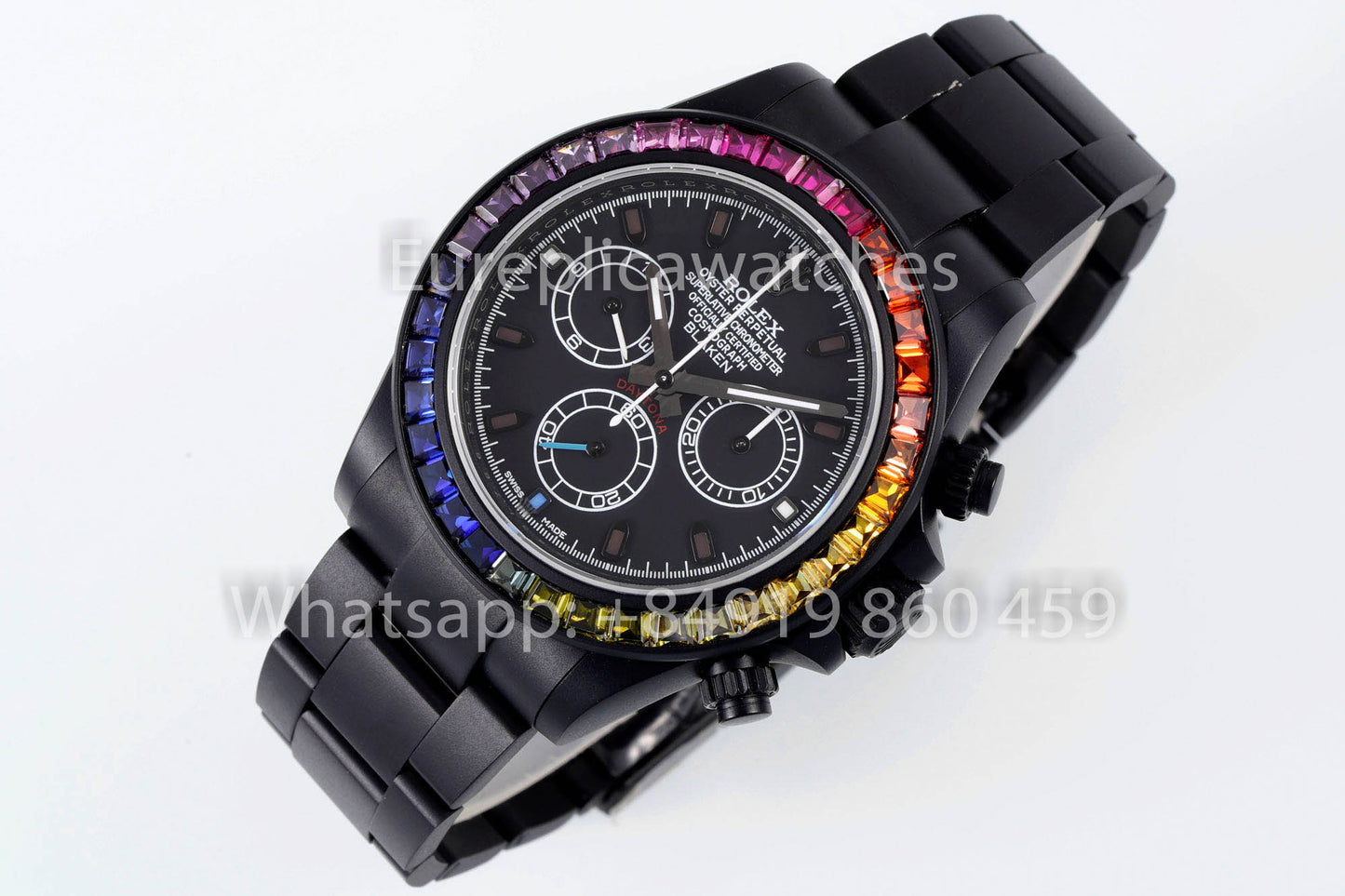 Rolex Daytona Blacken Raibow Blacken Version 1:1 Best Clone Stainless Steel Strap